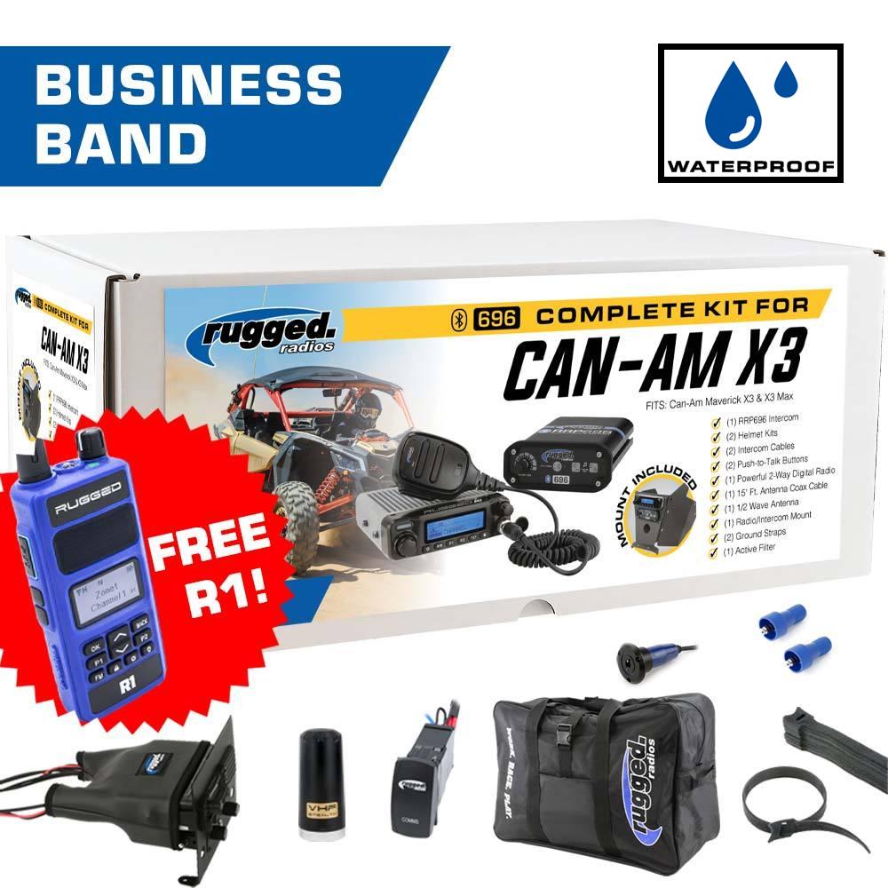 Can-Am X3 - Dash Mount - 696 PLUS with Business Band Radio and BONUS Accessories