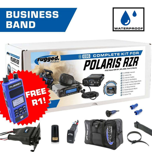 Polaris RZR XP1 - Dash Mount - 696 PLUS with Business Band Radio - with BONUS Accessories