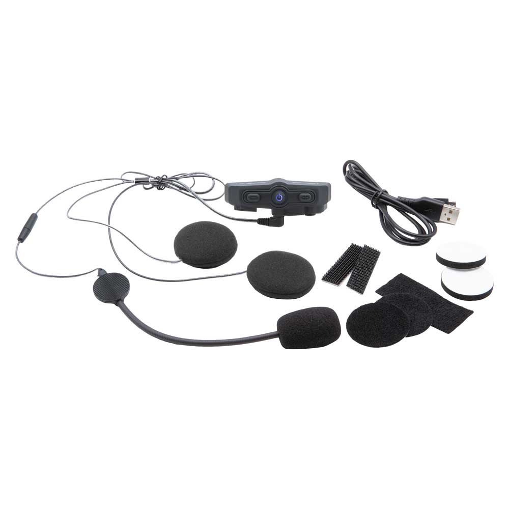 CONNECT BT2 Moto Kit with GMR2 Radio - Bluetooth Headset, Super Sport Harness, and Handlebar Push-To-Talk