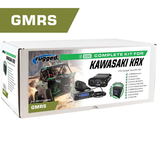 POWERHOUSE 45-Watt GMRS Radio - Kawasaki Teryx KRX 1000 Complete UTV Communication Intercom Kit