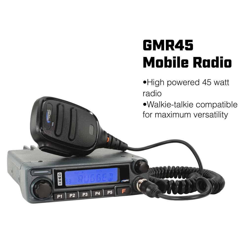 POWERHOUSE 45-Watt GMRS Radio - Polaris General Complete UTV Communication Intercom Kit