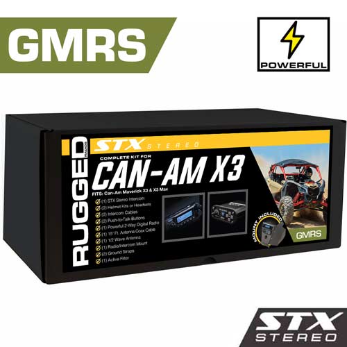 Can-Am X3 - Dash Mount - STX STEREO with 45 Watt GMRS Radio