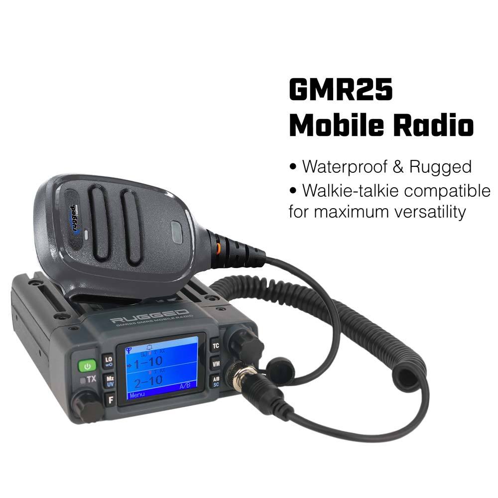 Waterproof GMRS Radio - Polaris Pro XP - Pro R Complete UTV Communication Intercom Kit