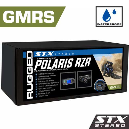 Polaris XP1 - Dash Mount - STX STEREO with Waterproof 25 Watt GMRS Radio